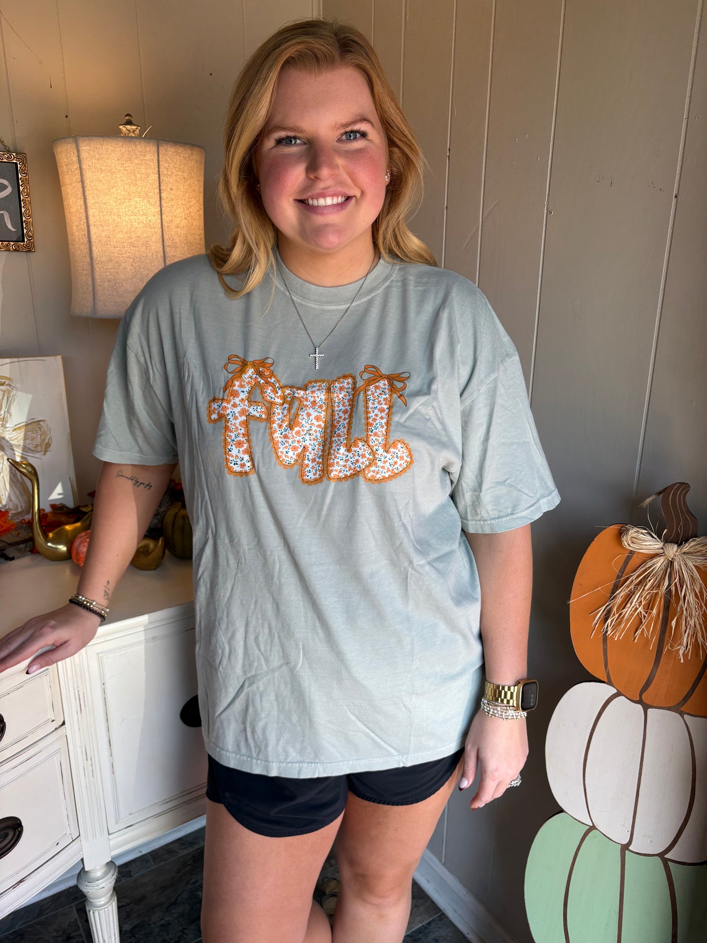 Floral Fall Comfort Color T-Shirt