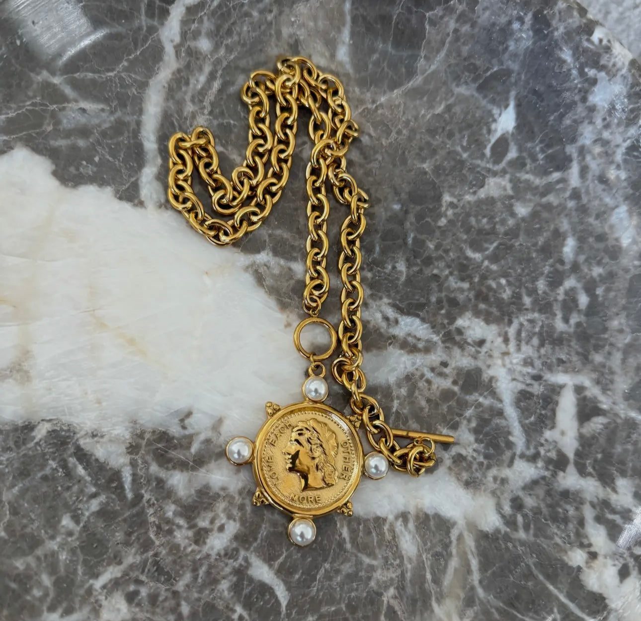 Pre- Order Pearl Coin Necklace