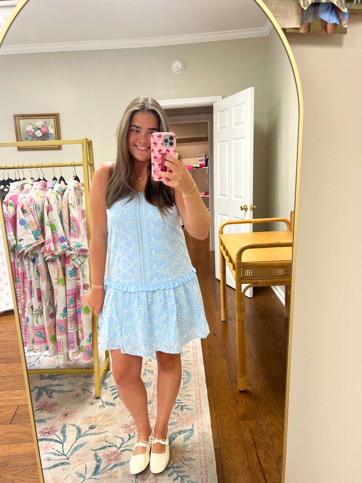 Something Blue Eyelet Dress
