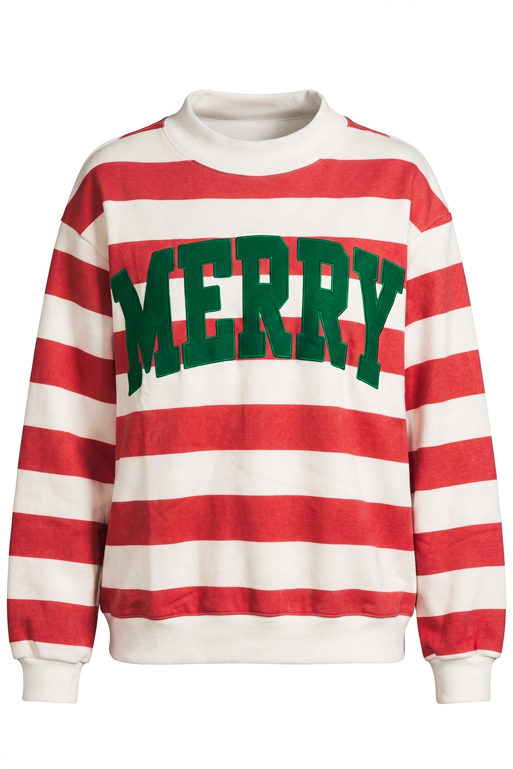 Pre-Order Merry Stripe Mock Neck