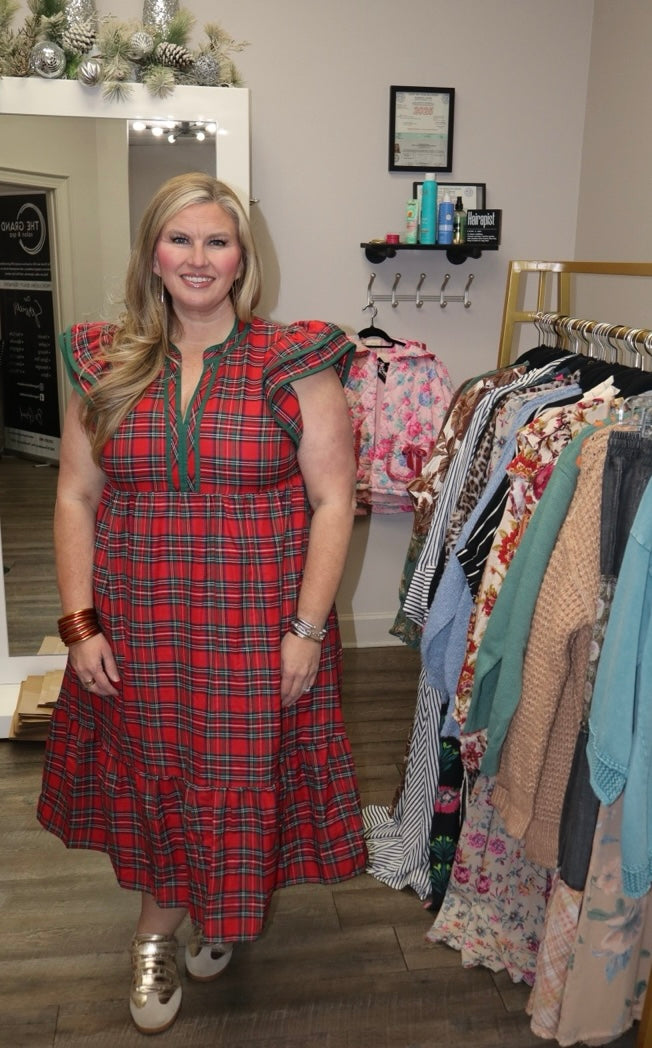 Essential Christmas Plaid Dress