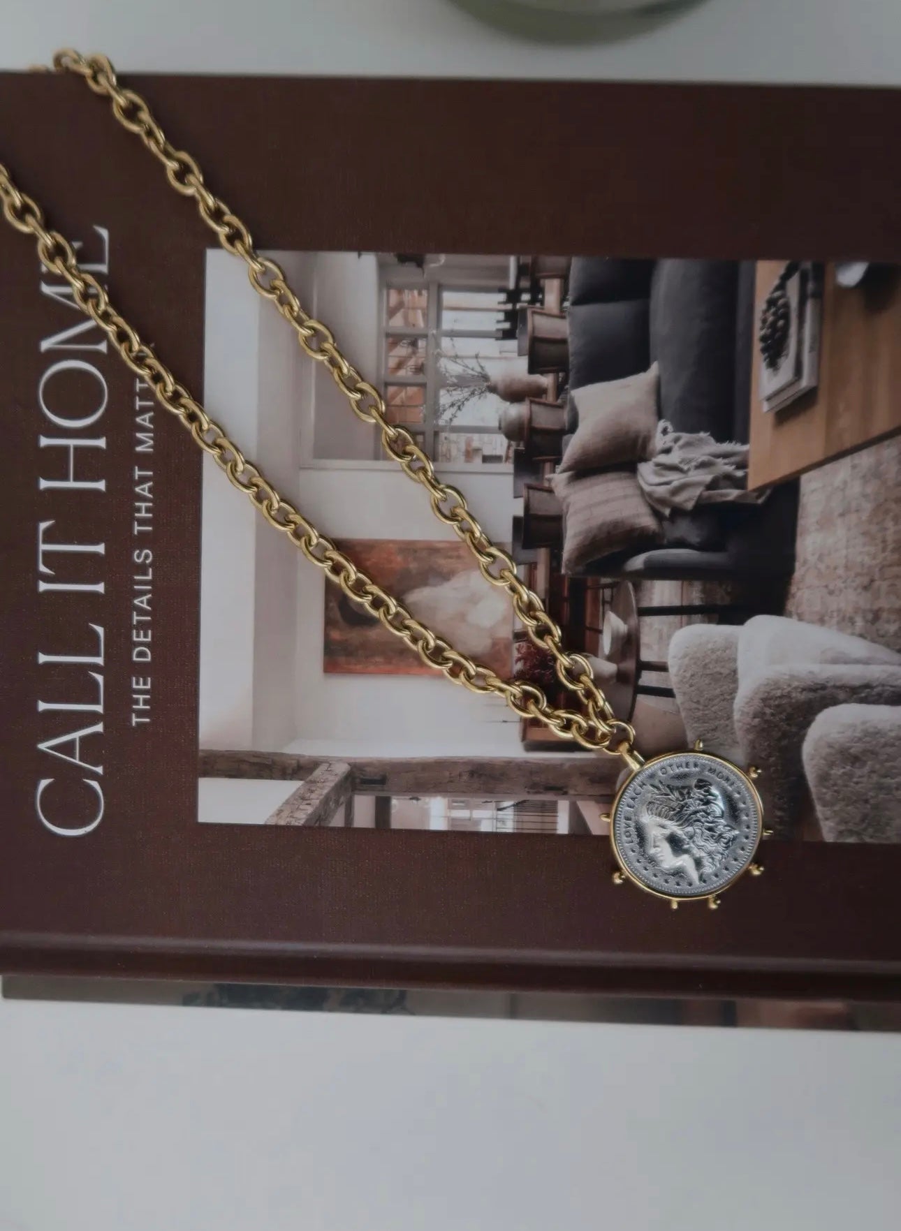 Pre-Order Two Toned Coin Necklace