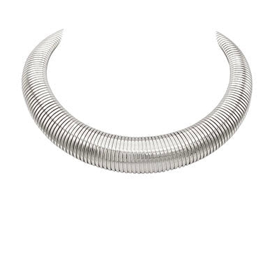 Snake Chain Silver Necklace