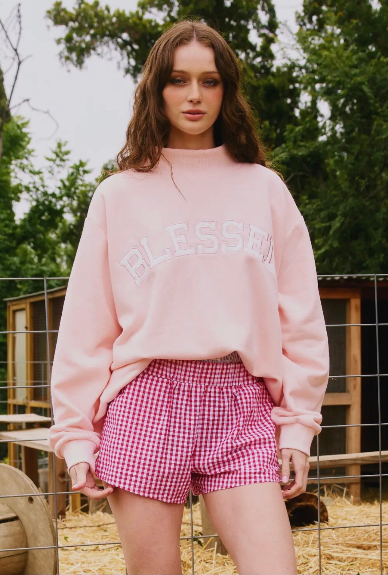 Pre-Order BLESSED Mock Neck Pullover