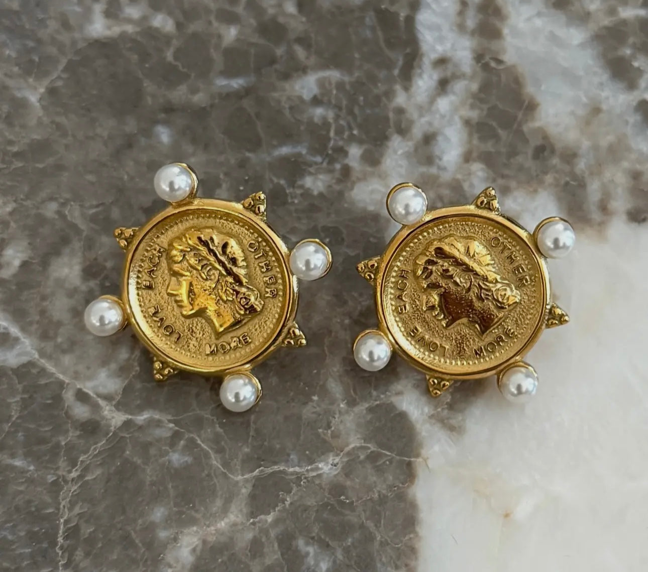 Pre-Order Pearl Coin Earrings