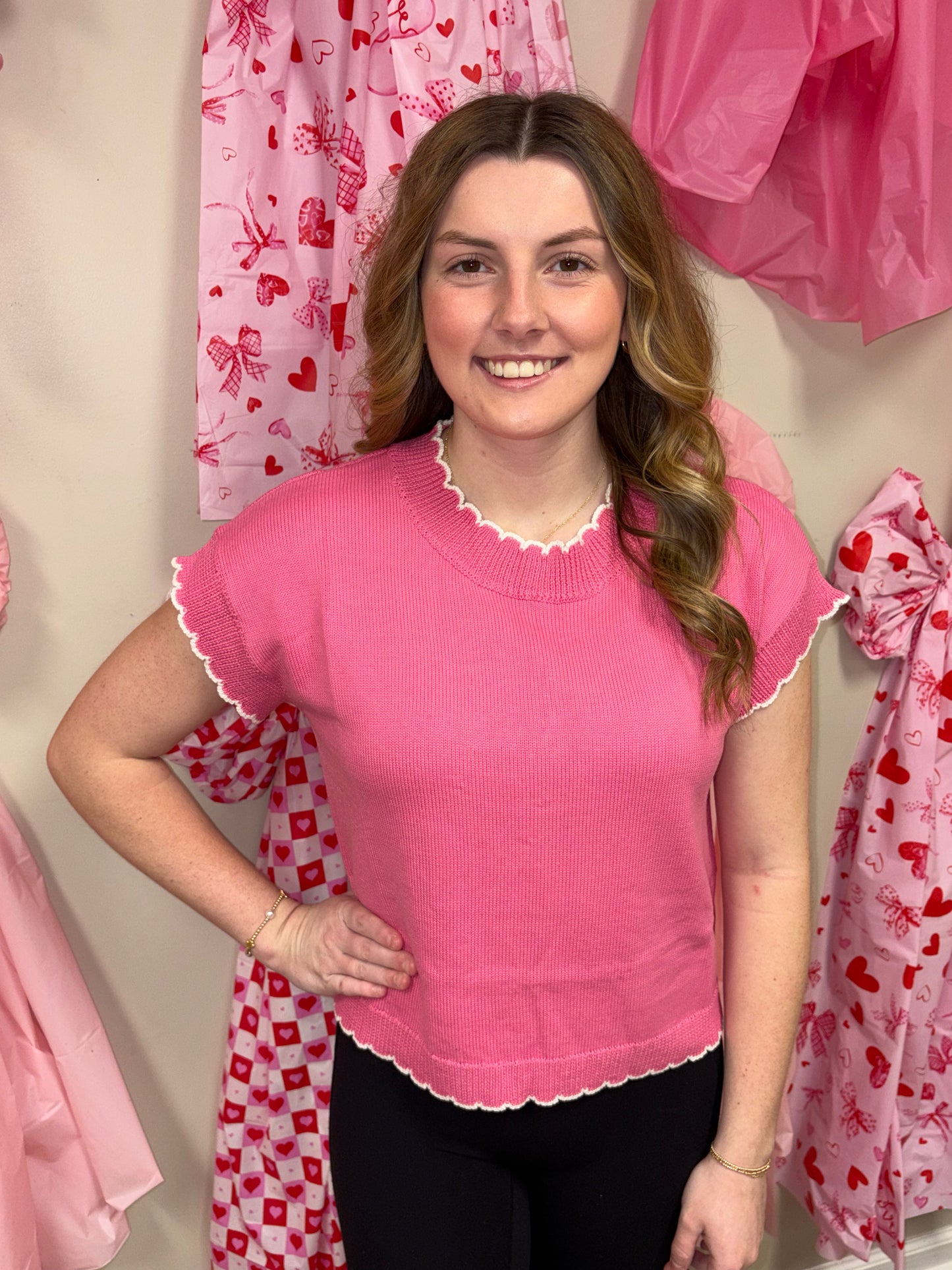 Lucy Scalloped Sweater