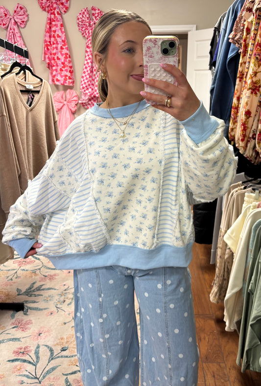 Charming Floral Pullover