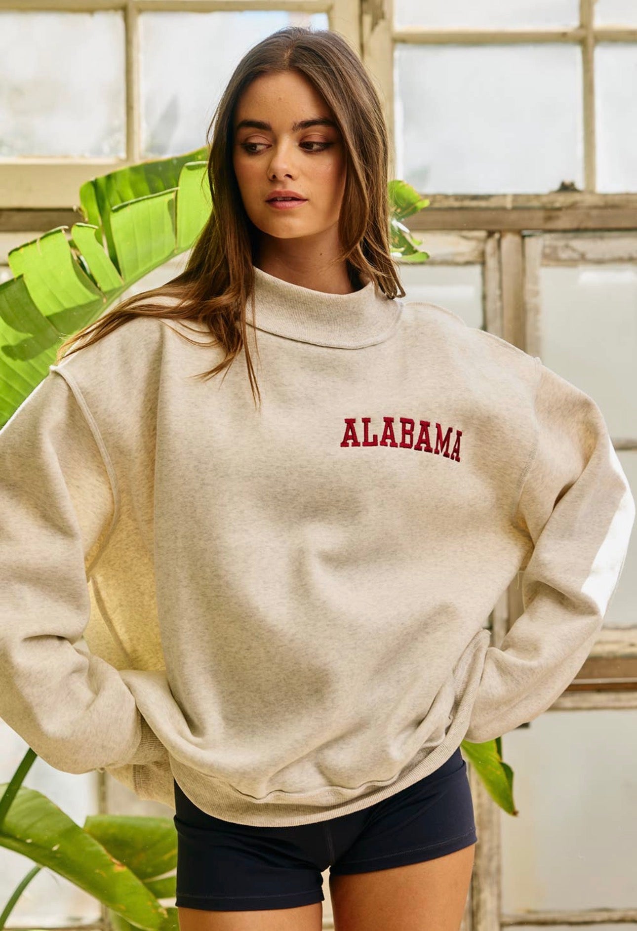 Pre-Order Alabama Mock Neck Right Side Embroidery