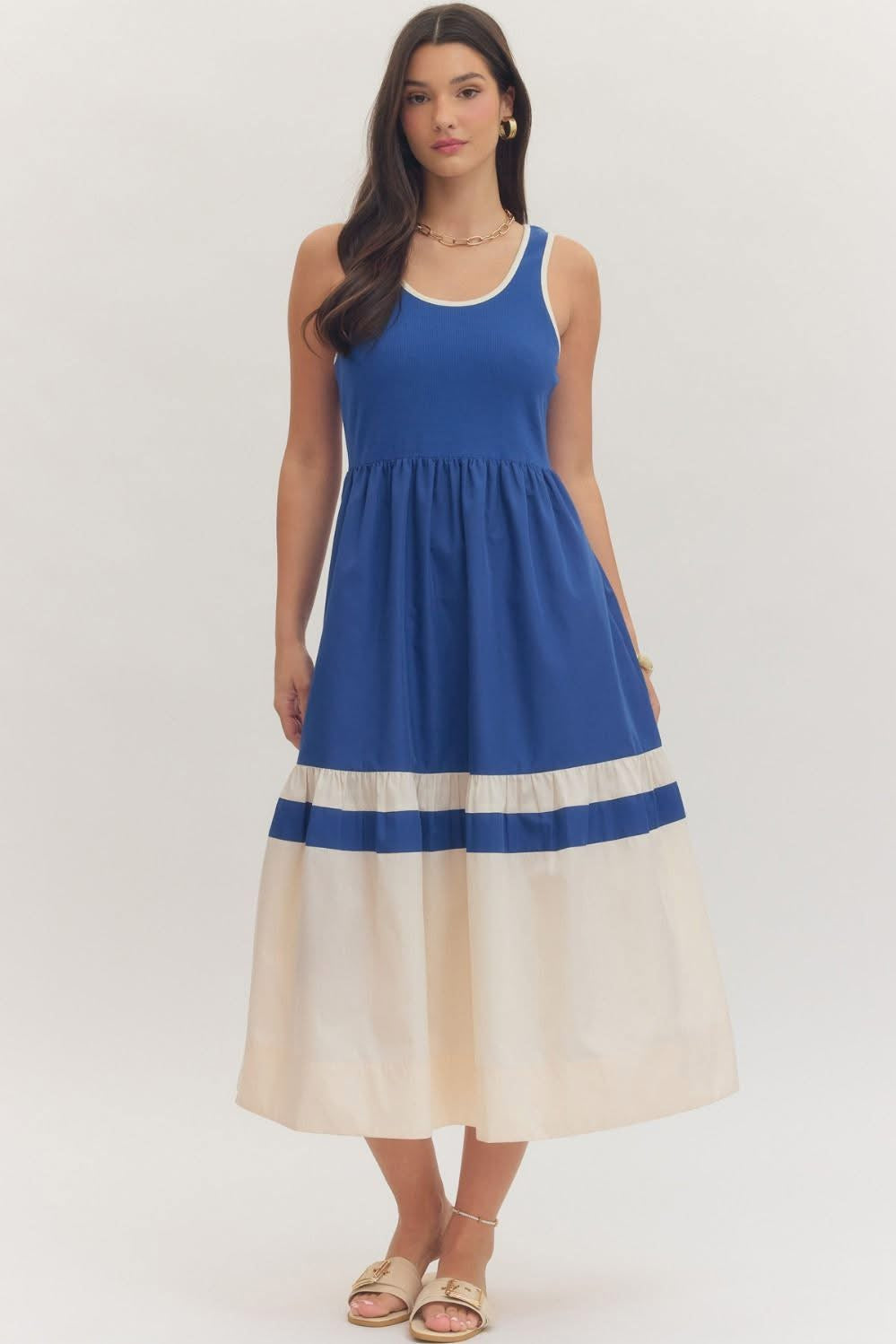 Never Blue Midi Dress