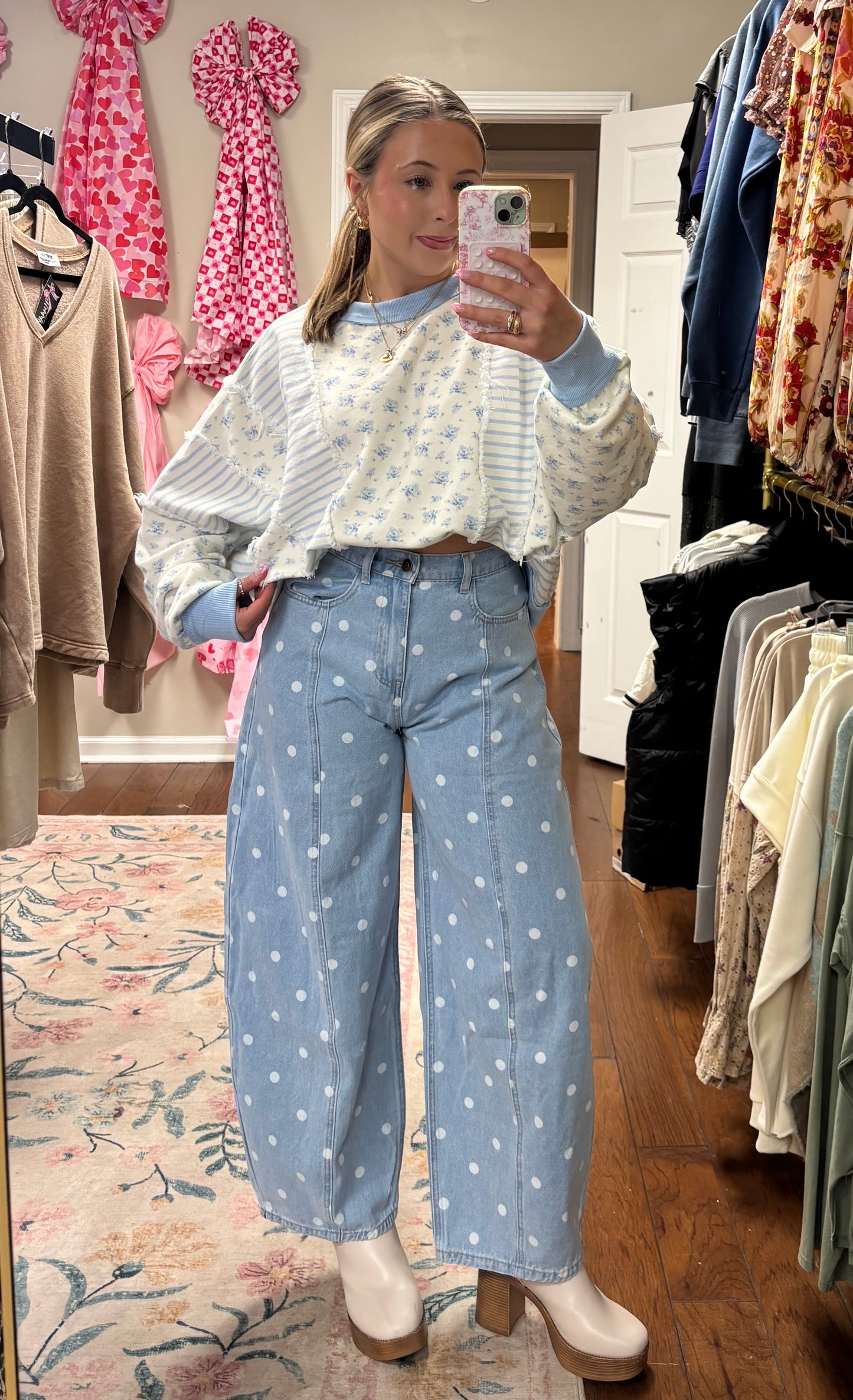 Charming Floral Pullover