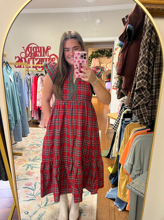 Essential Christmas Plaid Dress