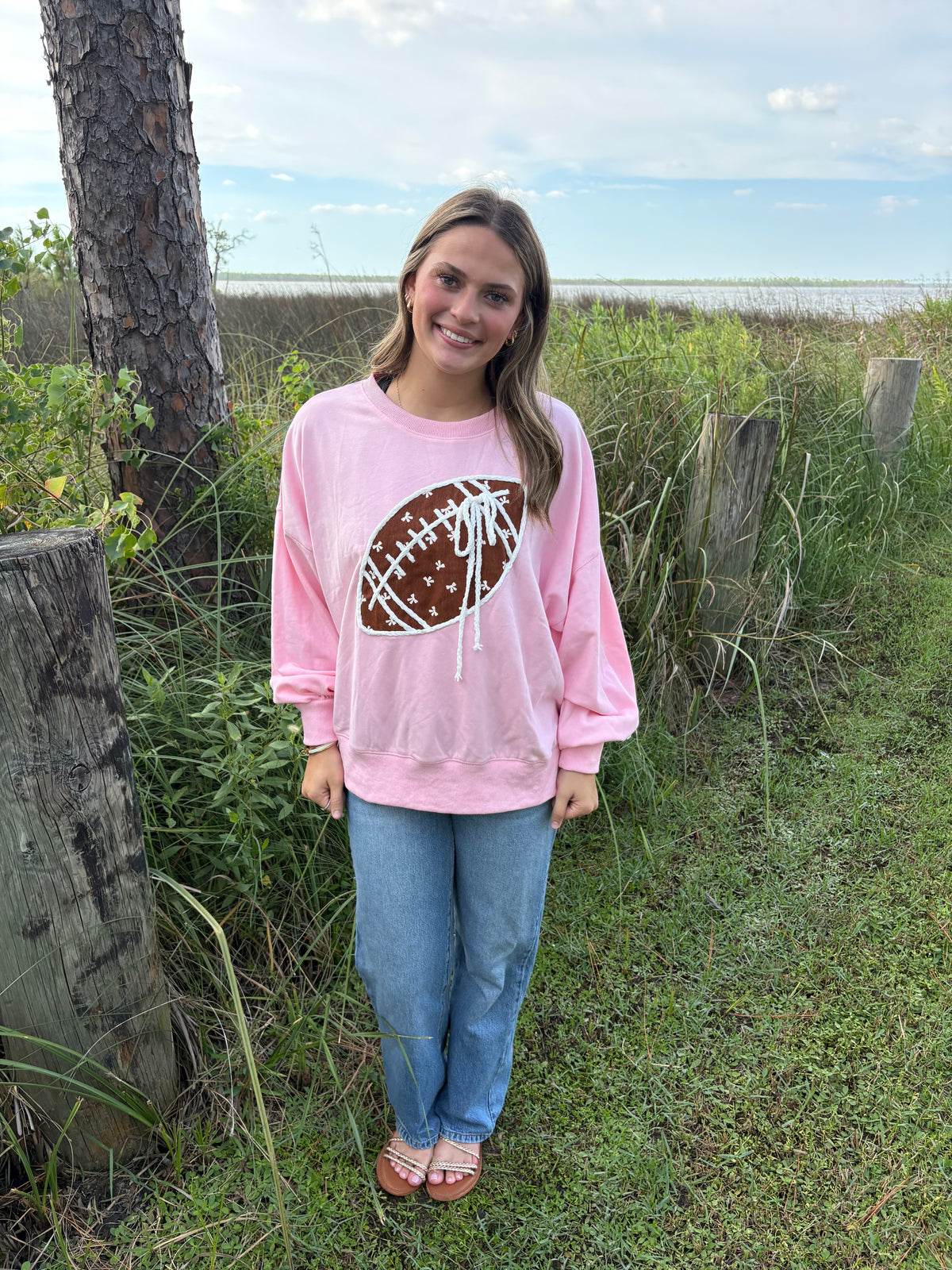 Powder Puff Football Pullover