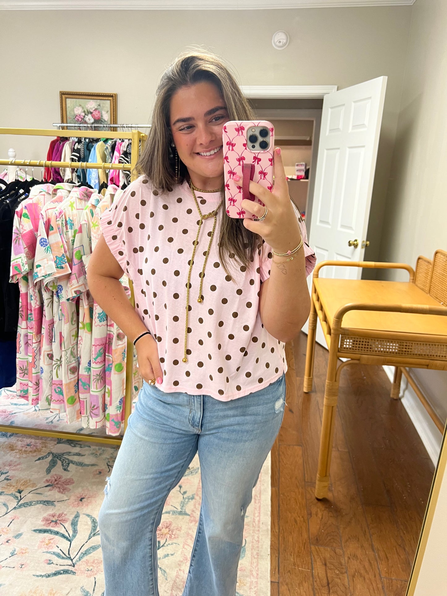 Dottie Darling Top - Pink