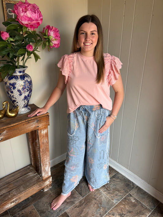 Clanton Eyelet Top