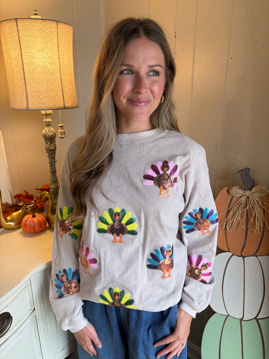 Queen Gobbler Ribbed Pullover