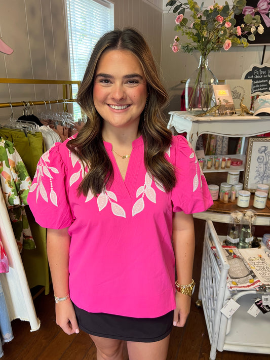 Windham Embroidered Top