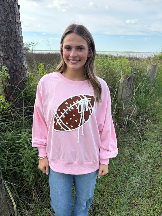 Powder Puff Football Pullover