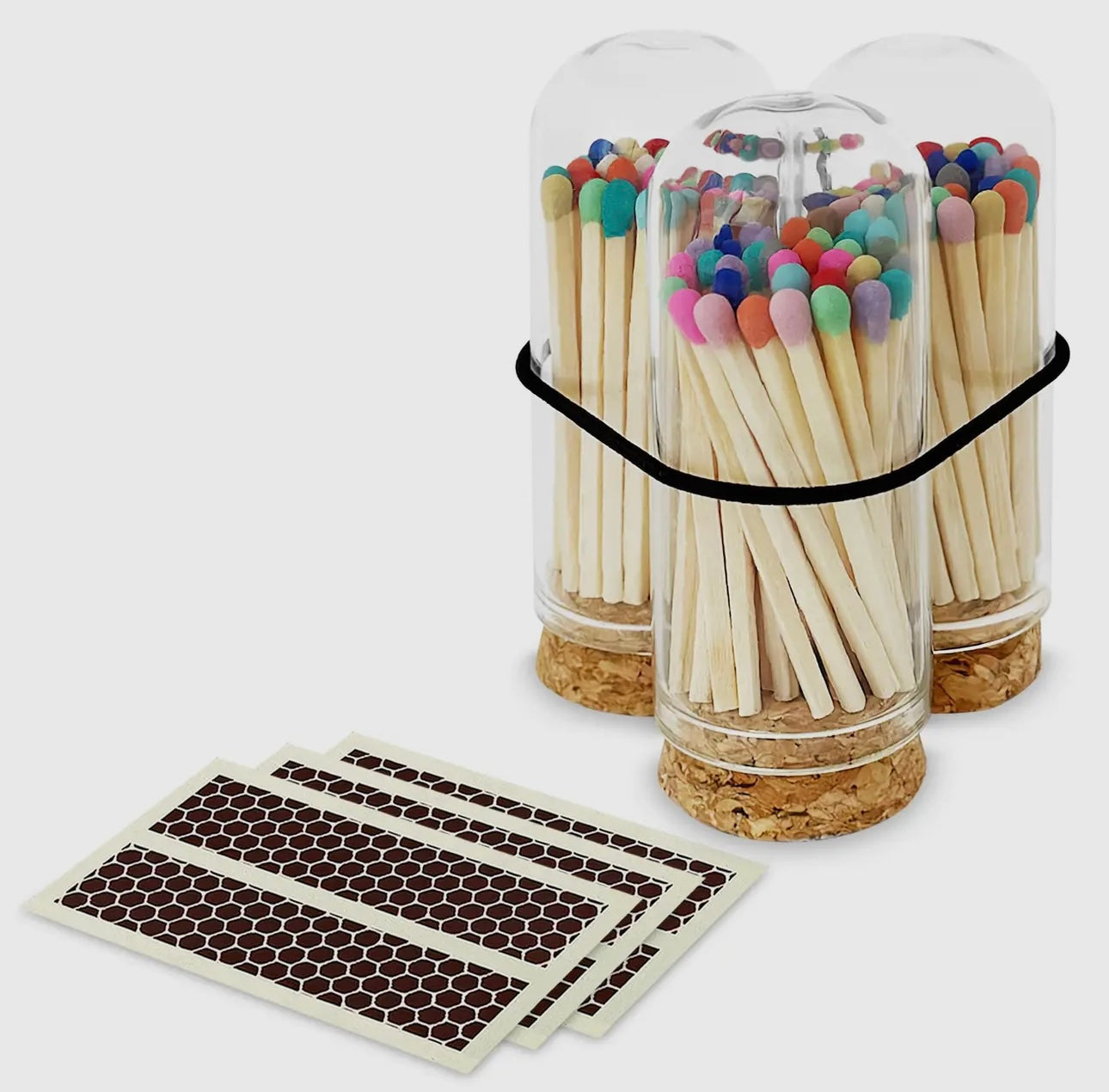 Mini Cloche Jar - Matches (Multiple Color Options)