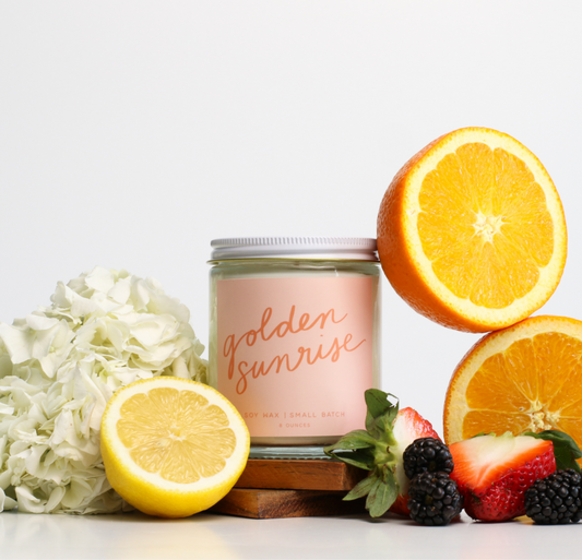 Golden Sunrise Candle