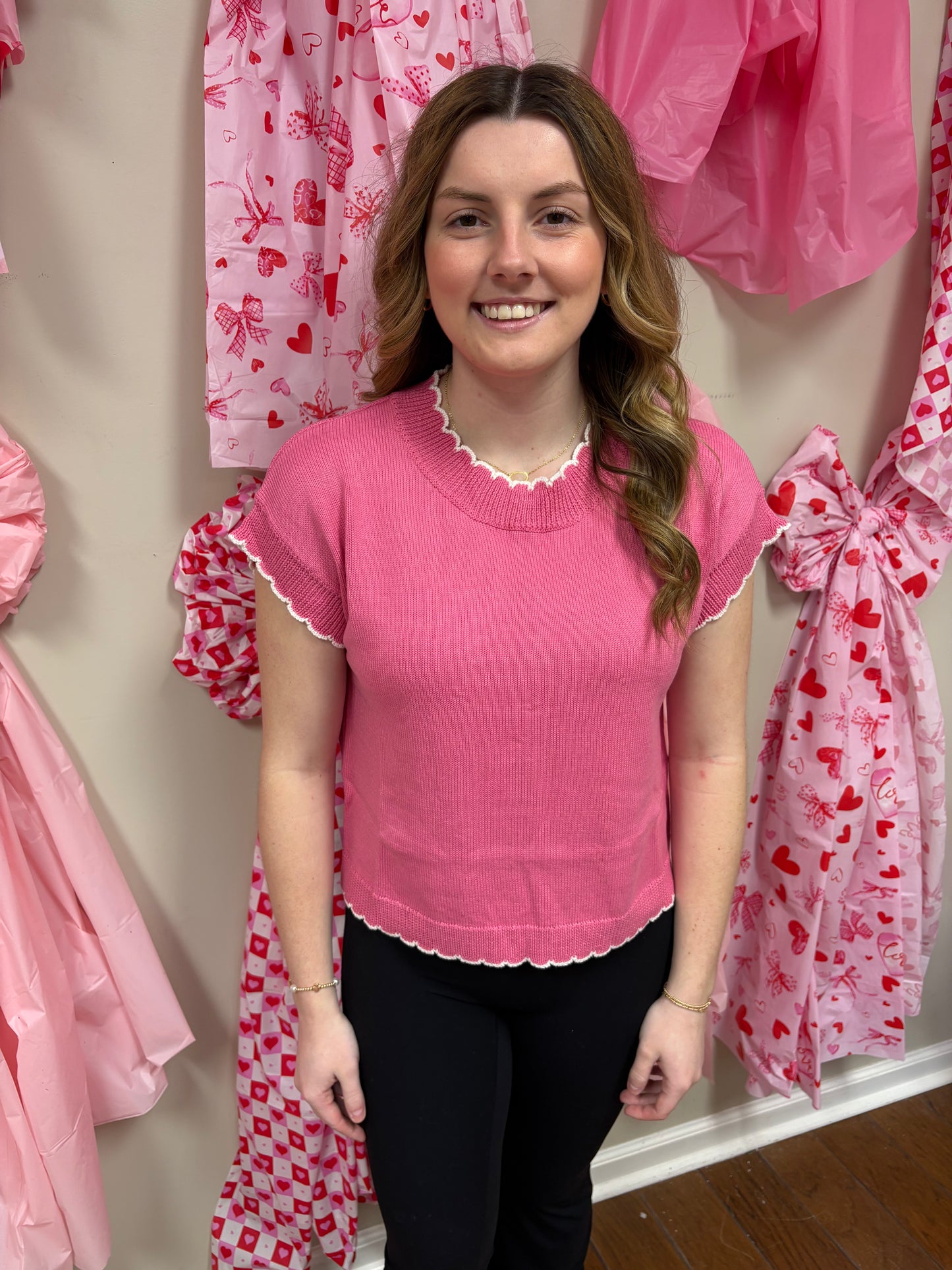 Lucy Scalloped Sweater