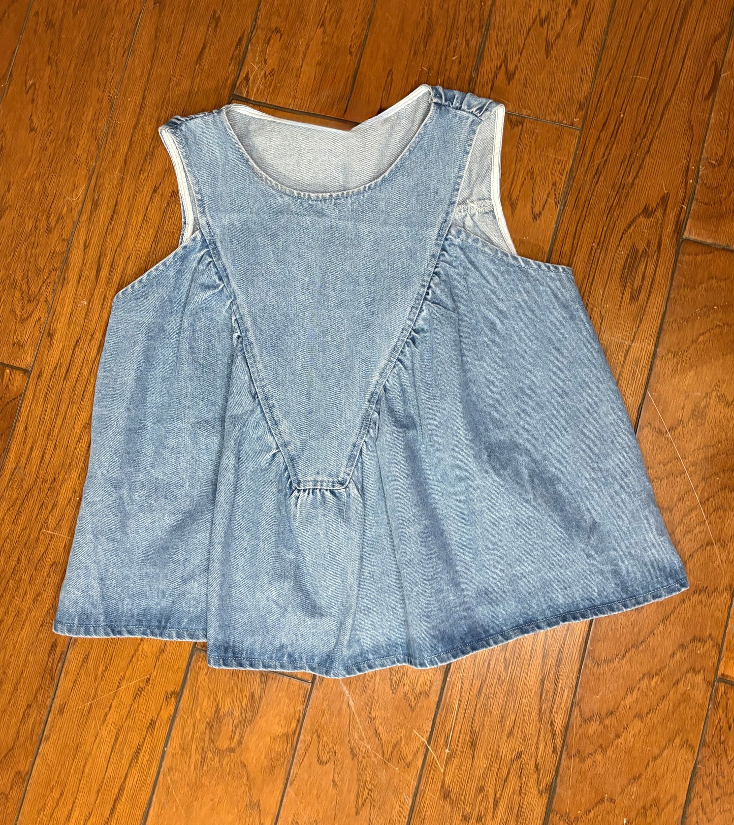 Lila Denim Top