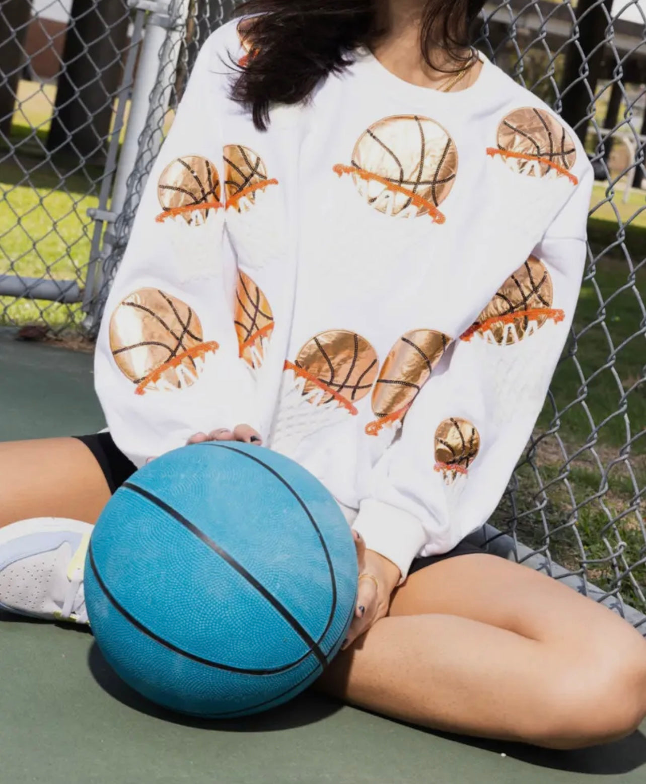 Got Hoops Sequin Pullover