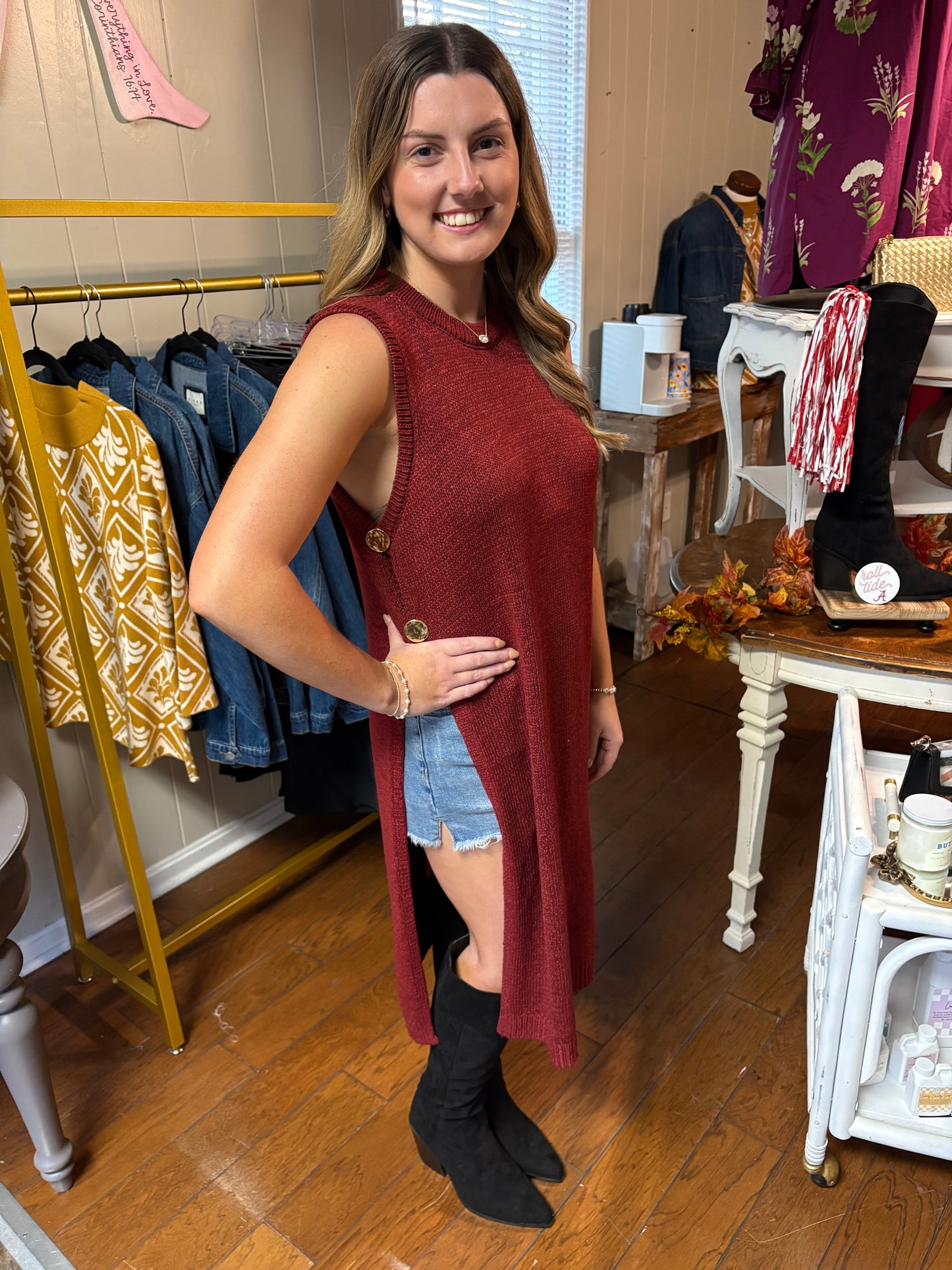 Hackberry Long Sweater Vest