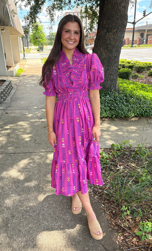 Copeland Dress Magenta