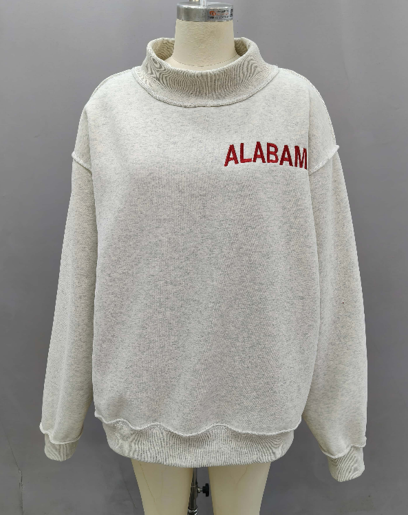 Pre-Order Alabama Mock Neck Right Side Embroidery