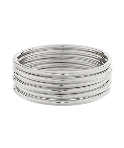 Silver Bangle Stack
