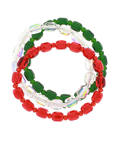 Santa Claus is Coming to Town Bracelet Stack