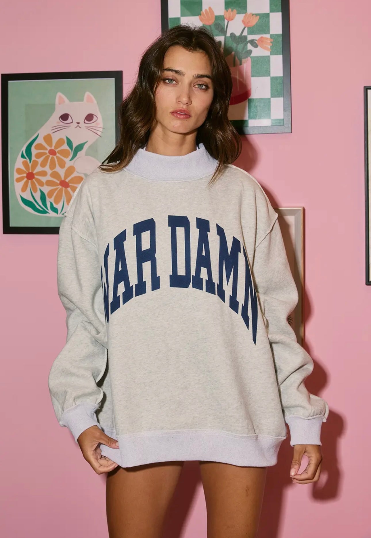 Pre-Order Tigers/War Damn Reversible MockNeck Sweatshirt