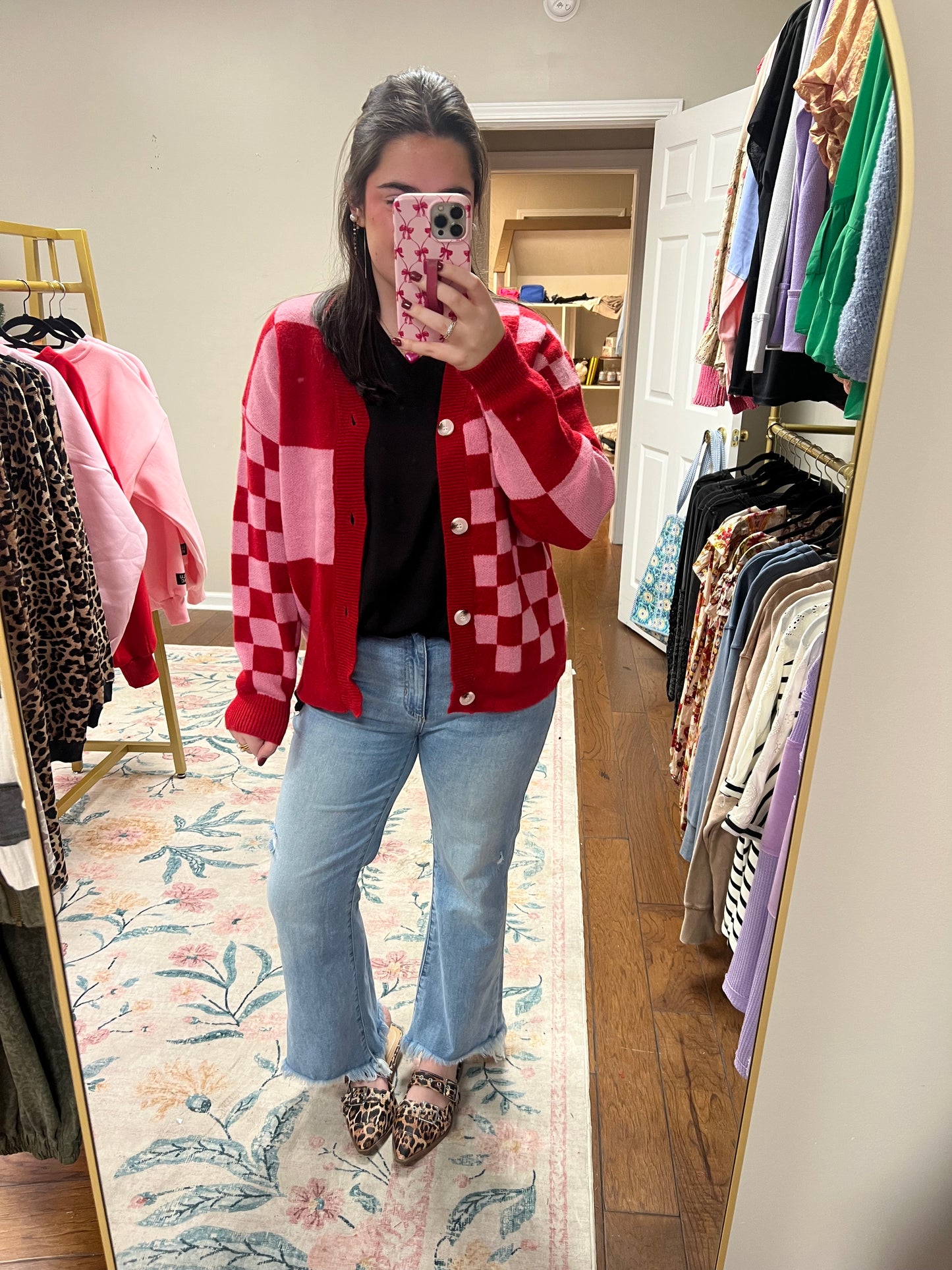 Eden checkered cardigan