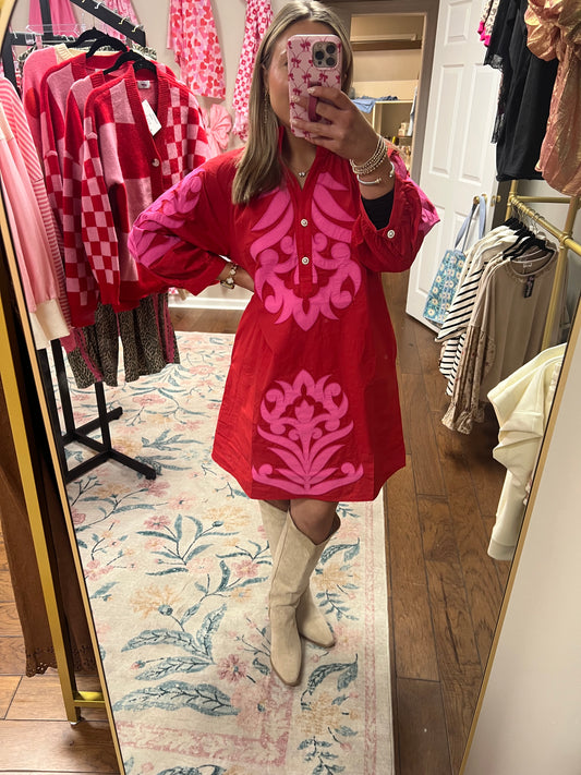 Audrina Embroidered Dress