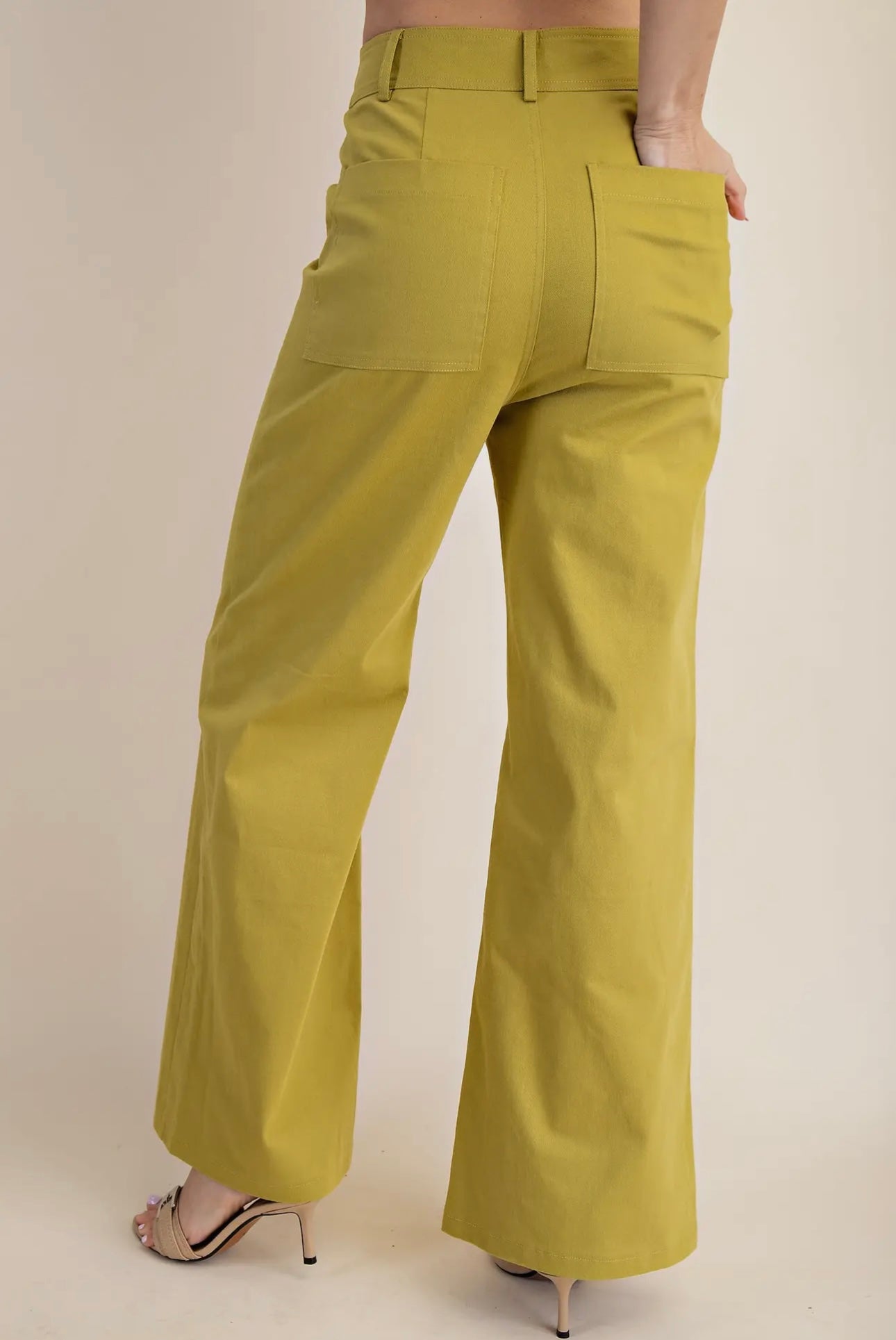 Through the Day Pants - Fall Lime