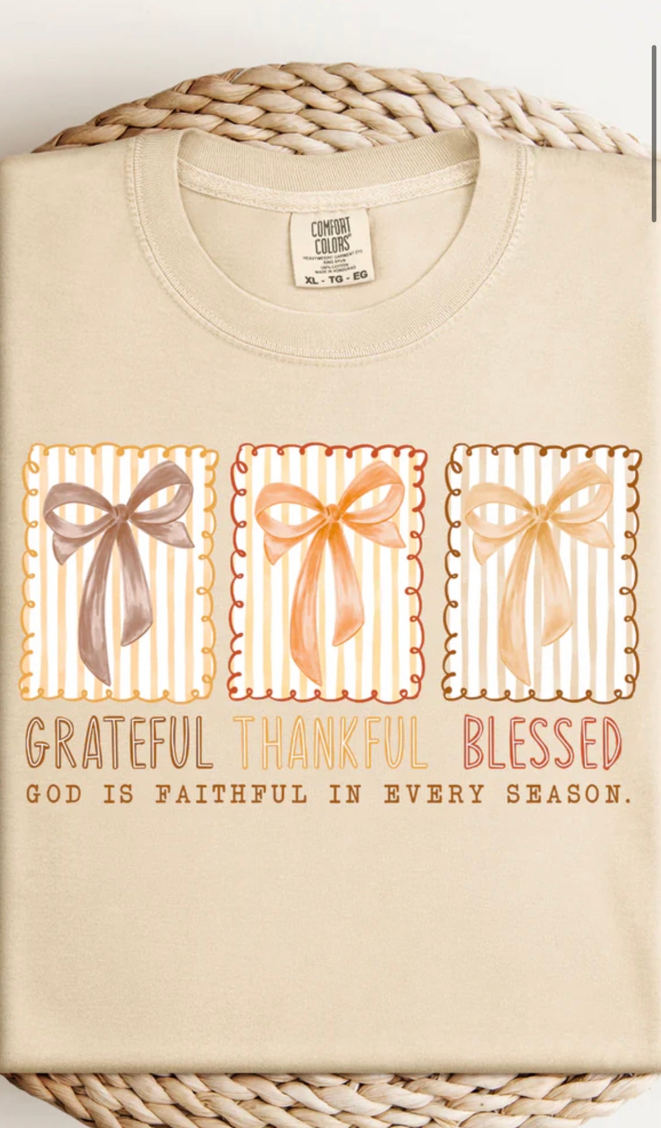 God is Faithful Comfort Color T-Shirt