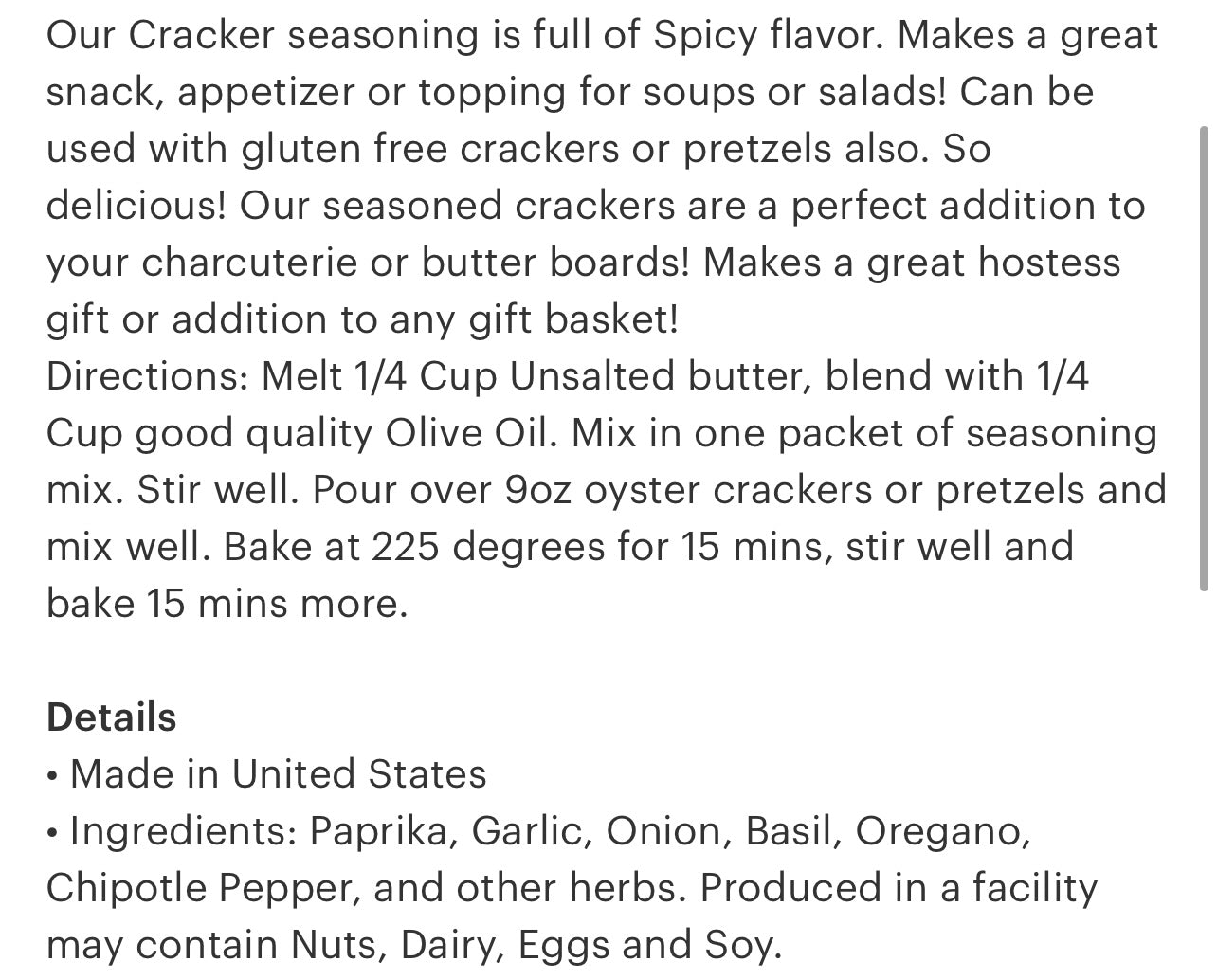 Lambs & Thyme Spicy Cracker Seasoning