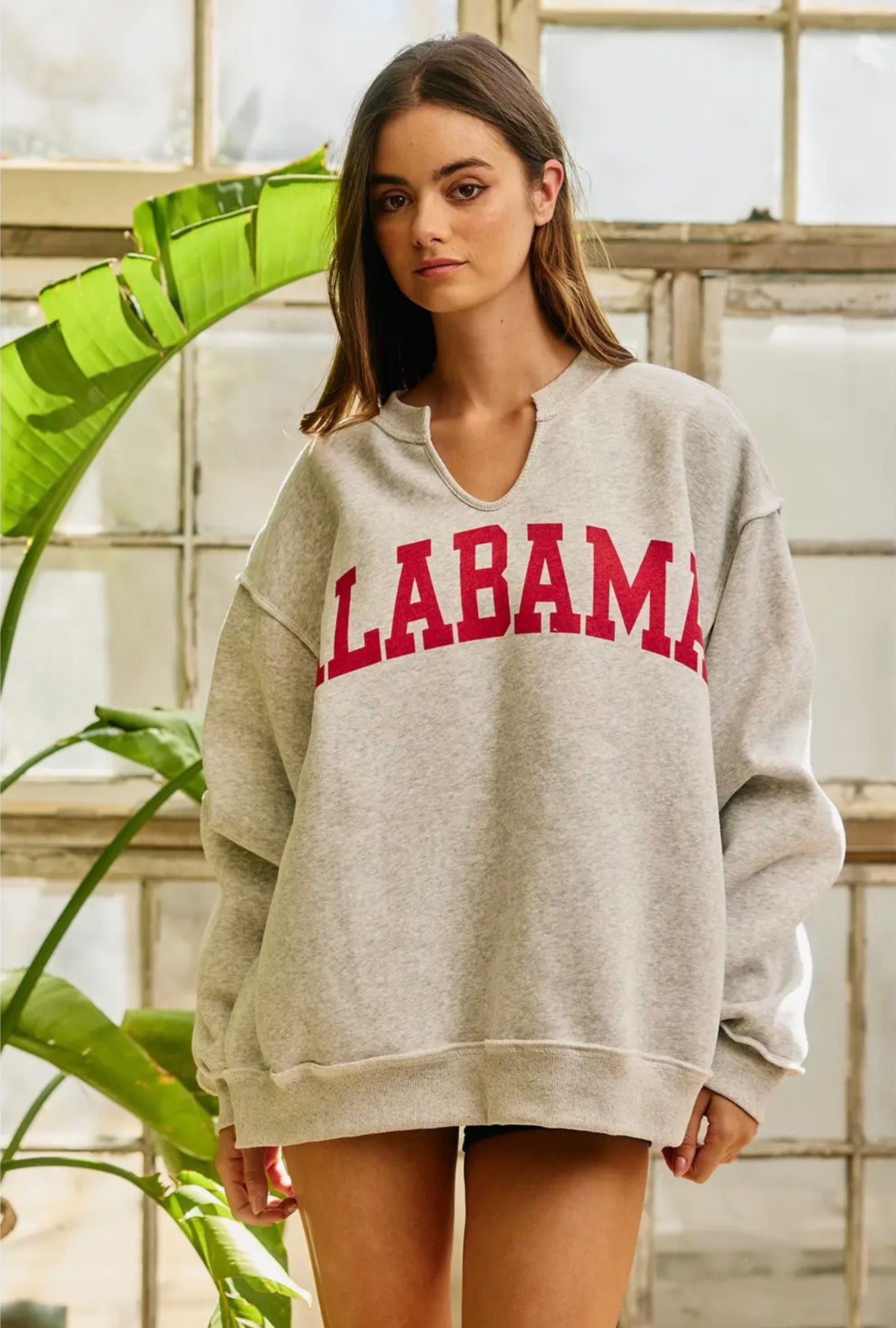 Pre-Order Alabama Reversible V-Neck Pullover Grey