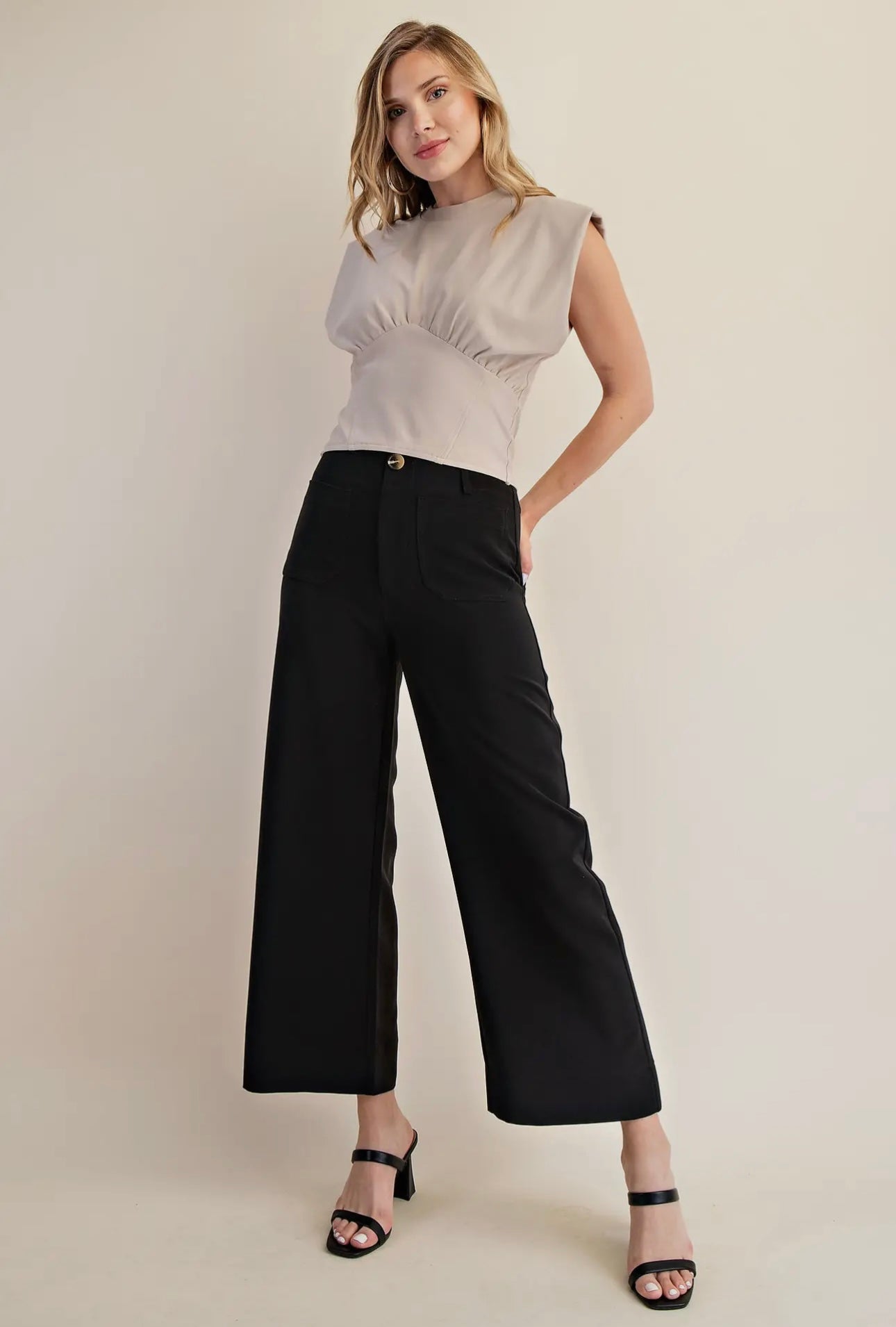 Elevated Crop Wide Leg Pants