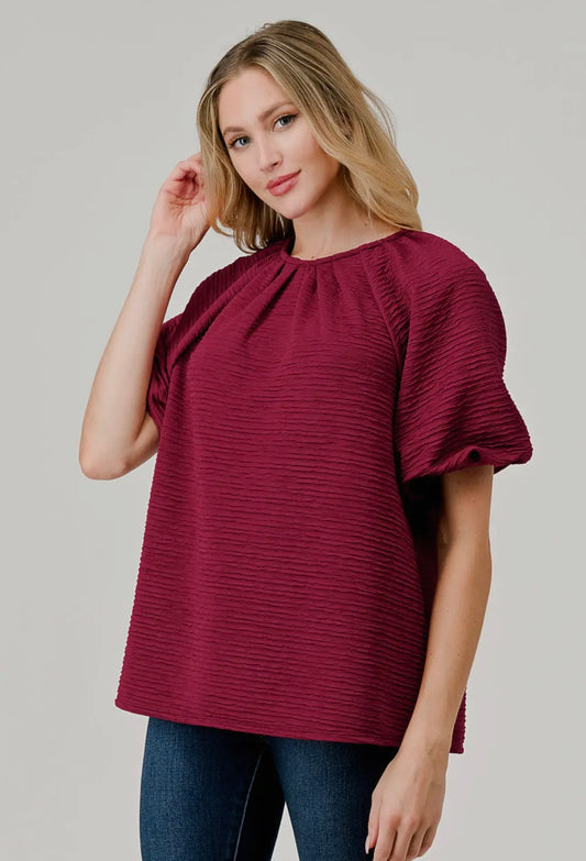Crimson Charm Top