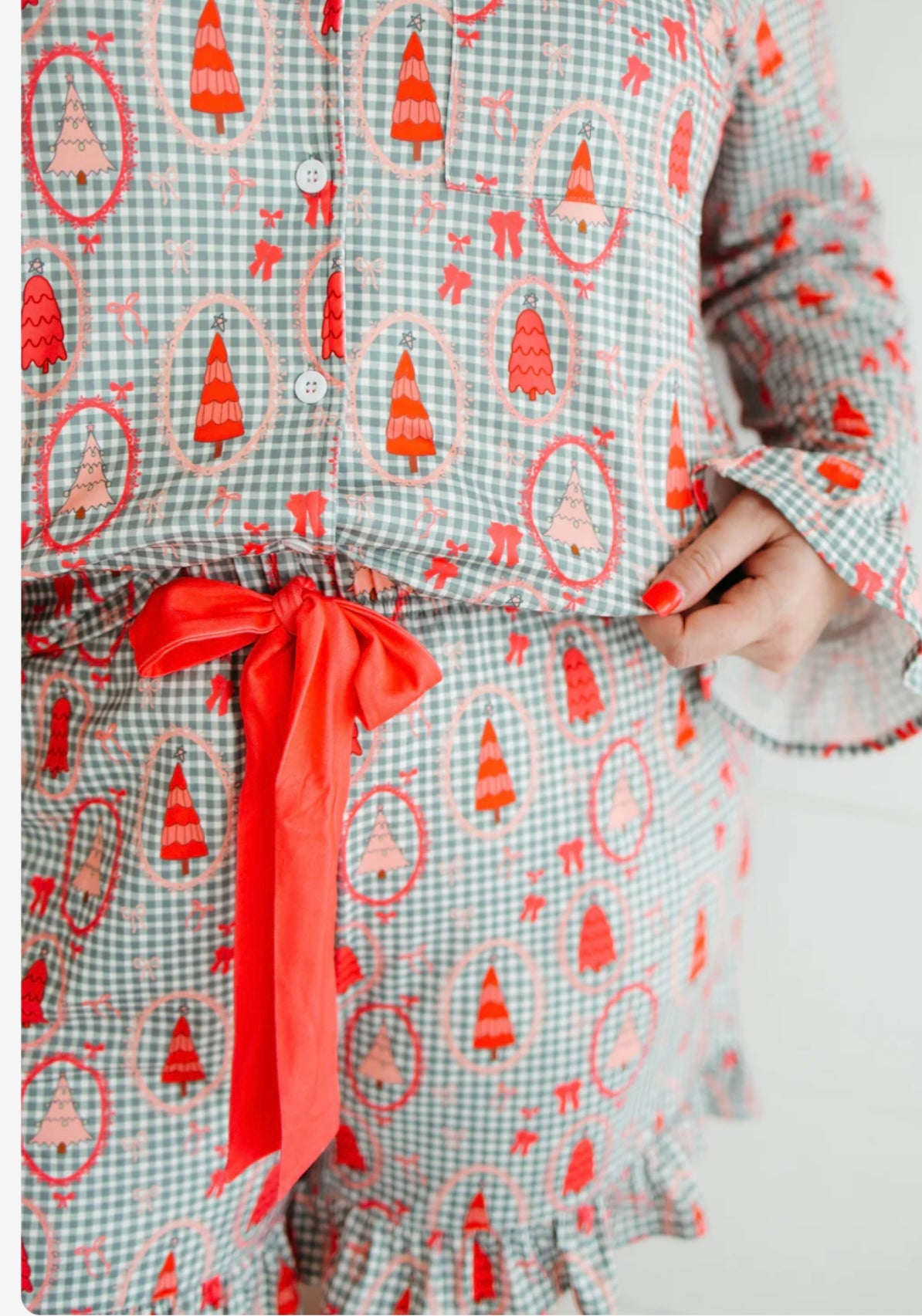 Christmas Pajama Set (Vintage Santa, Nutcracker, Gingerbread, and Traditional Trees)
