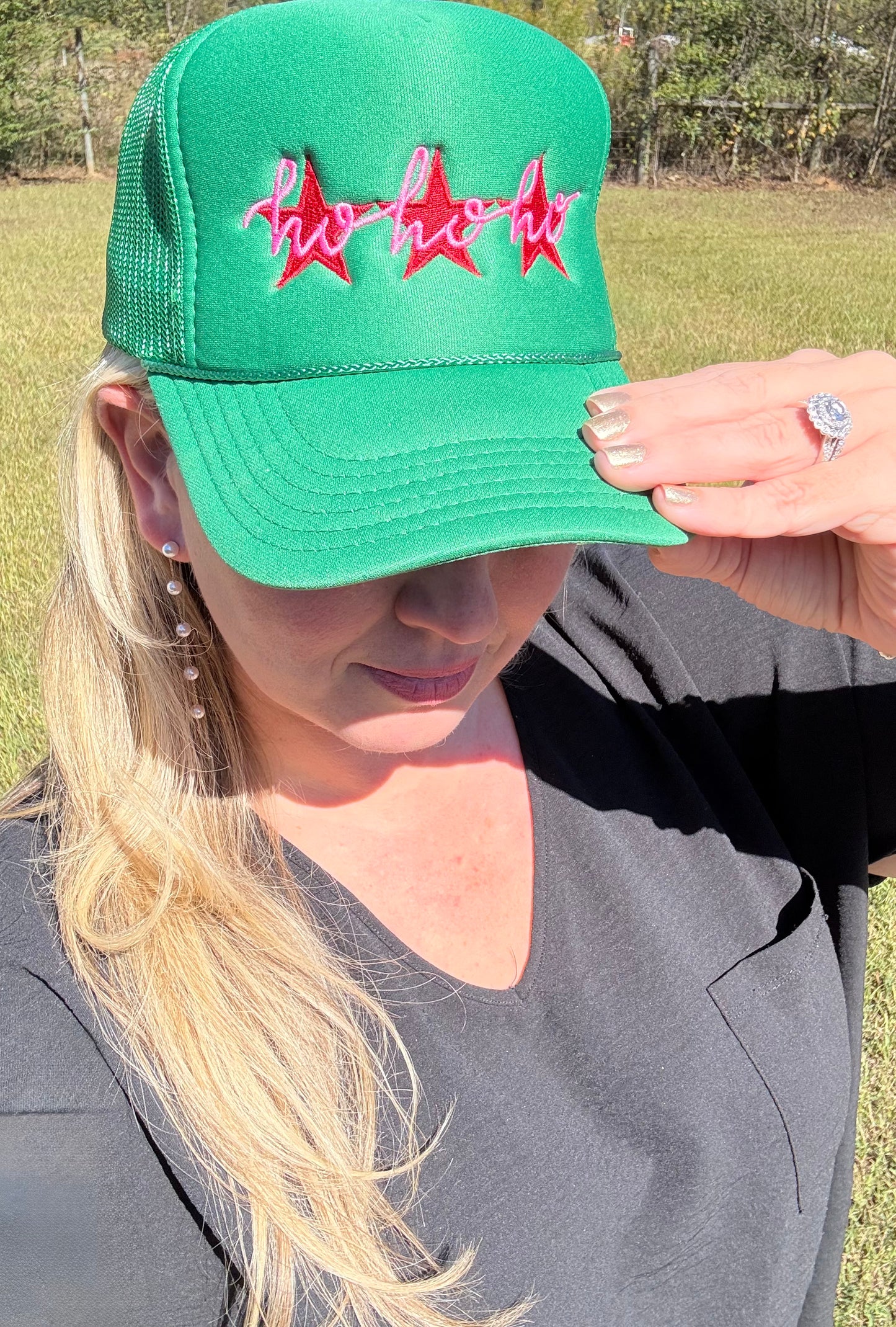 Pre-Order- Star Ho Ho Ho Trucker Hat