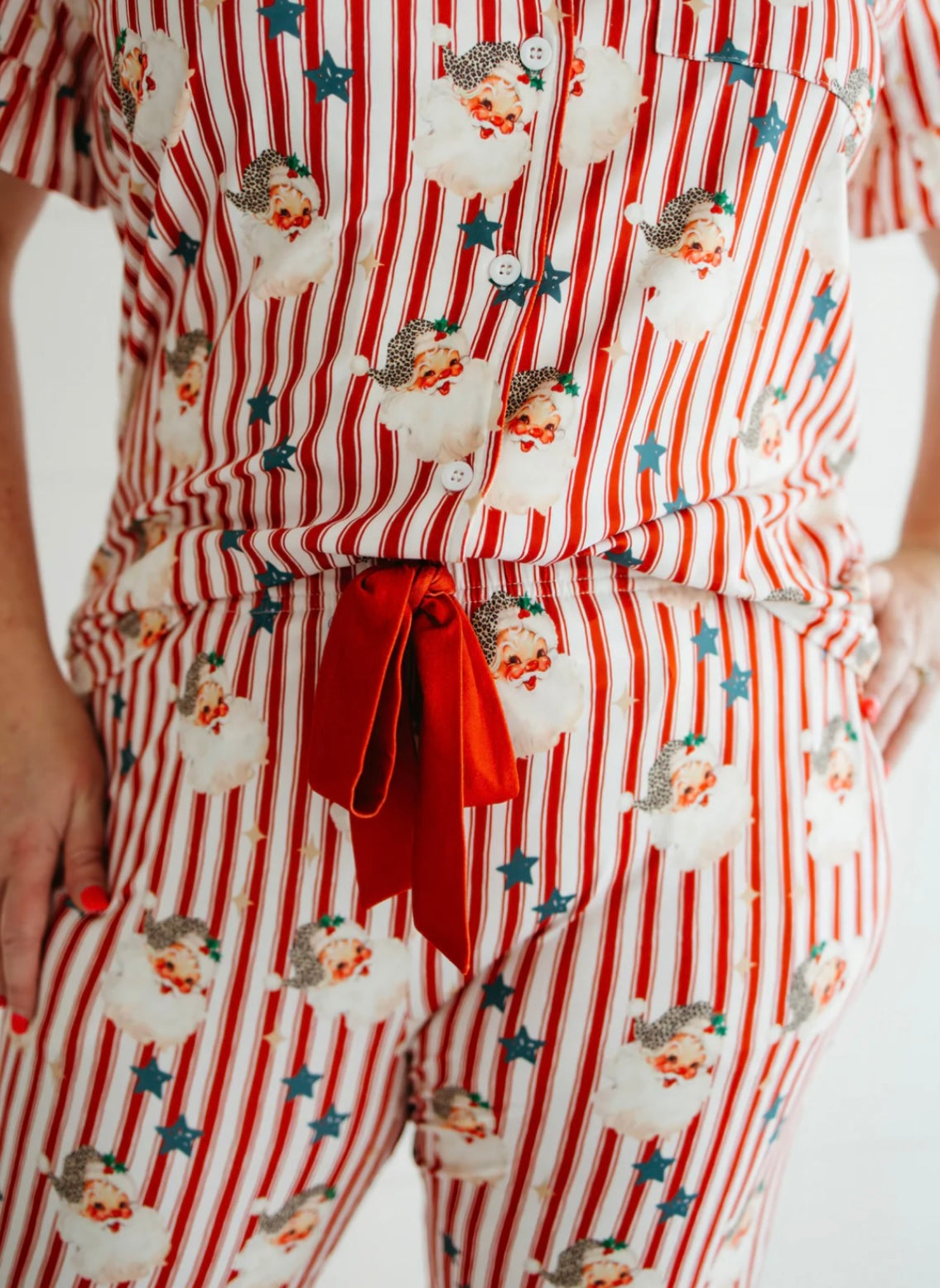 Christmas Pajama Set (Vintage Santa, Nutcracker, Gingerbread, and Traditional Trees)