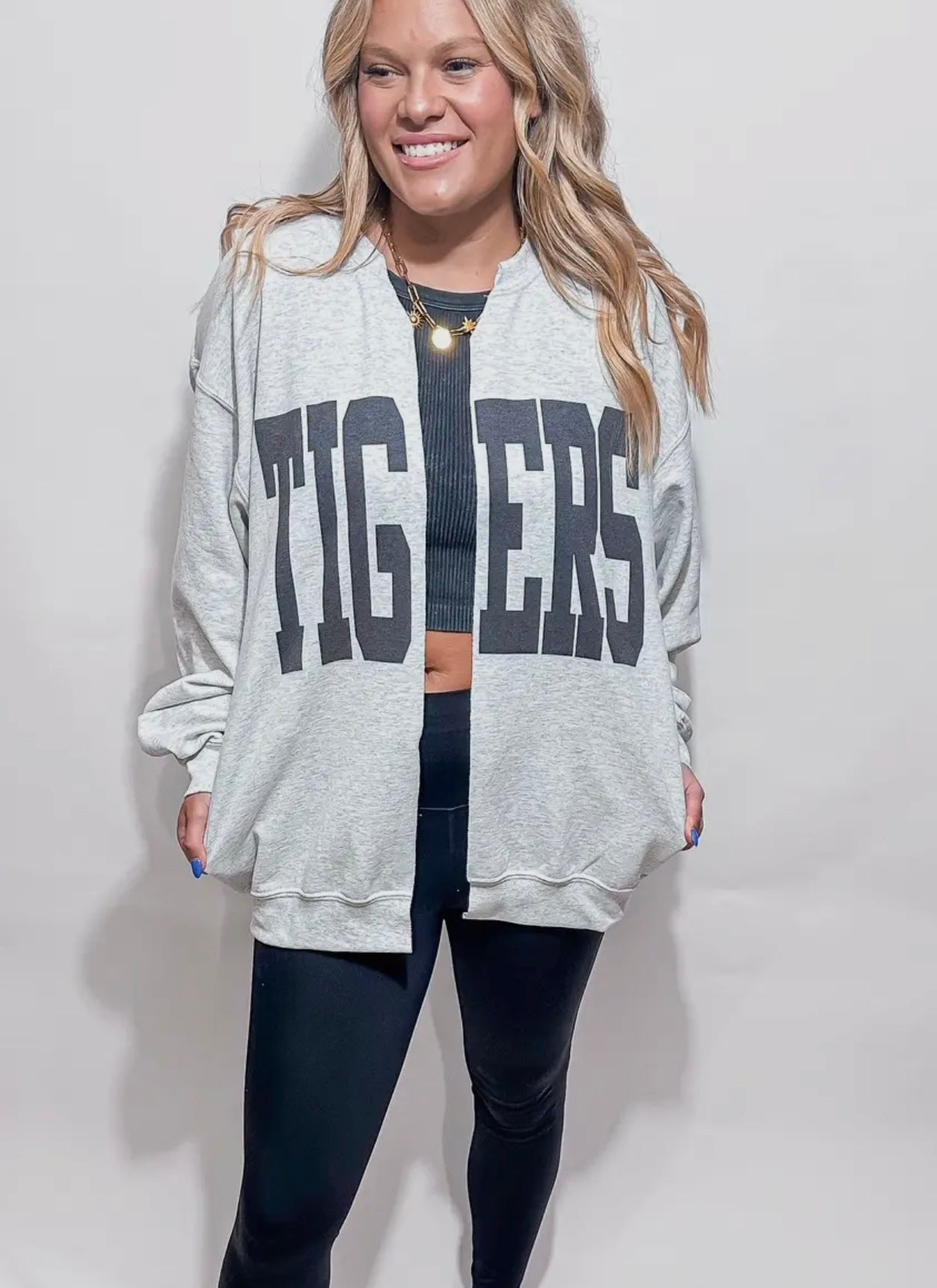 Pre-Order Auburn Sweatshirt Cardigan