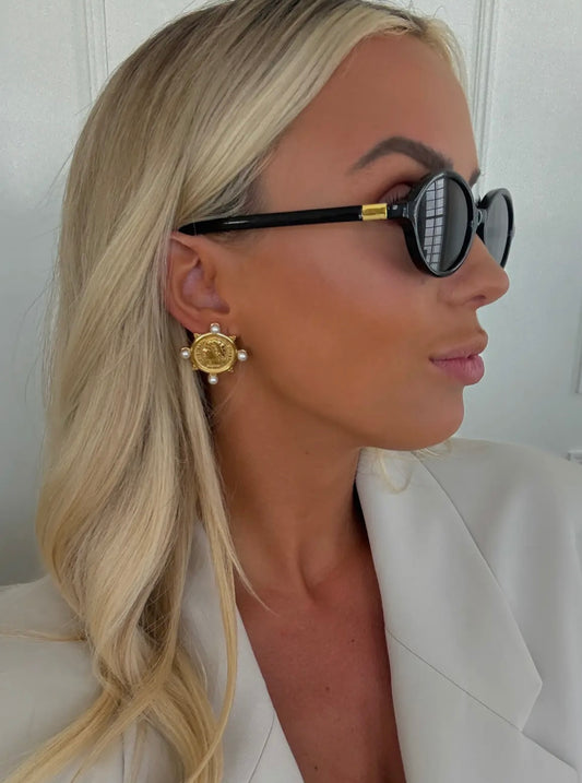 Pre-Order Pearl Coin Earrings