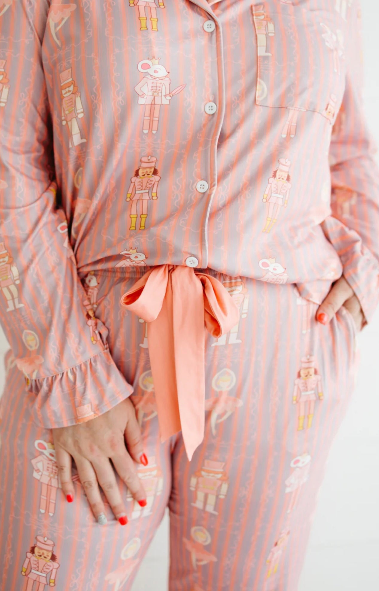 Christmas Pajama Set (Vintage Santa, Nutcracker, Gingerbread, and Traditional Trees)