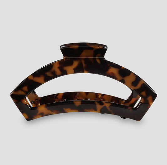 Teleties Leopard Open Claw Clip Large
