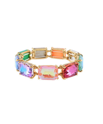 Rectangle Multi Gemstone Bracelet