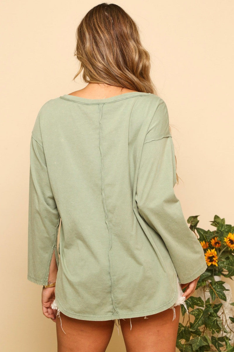 Doorbuster AvaLee Lace Up Top