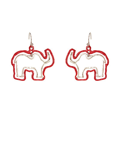 *“Give Me an A” Elephant Earrings